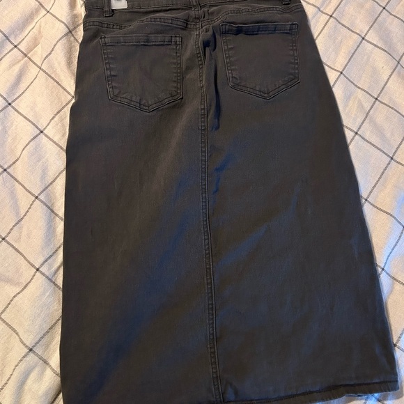 Inherit Remi Dark Grey Denim Skirt - Picture 2 of 2